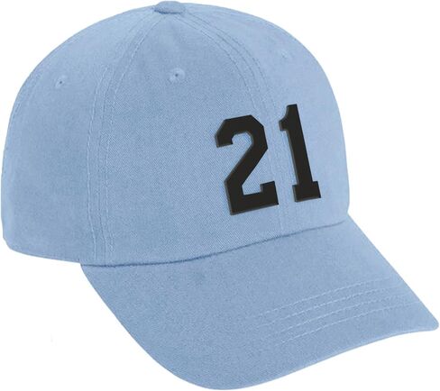 Daxton Custom Black Team Number Low Profile Adjustable Baseball Dad Hat Cap in Kuwait