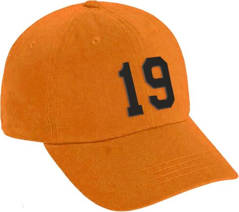 Daxton Custom Black Team Number Low Profile Adjustable Baseball Dad Hat Cap in Kuwait