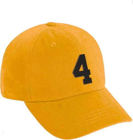 Daxton Custom Black Team Number Low Profile Adjustable Baseball Dad Hat Cap in Kuwait