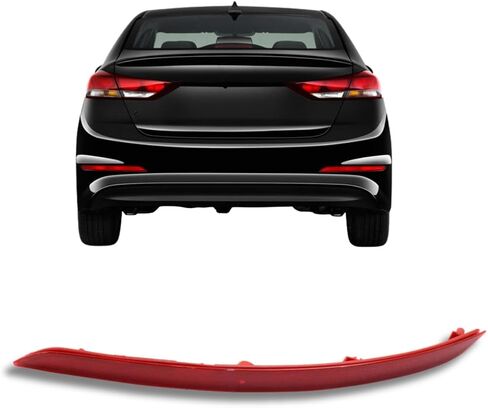 مصباح عاكس المصد الخلفي لعام 2017 2018 Hyundai Elantra GLS L Le Sport Limited SE Eco - يناسب جانب الراكب - ضوء العاكس يشمل العدسة والإسكان - بديل لـ 92406 F2000 in Kuwait