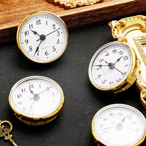 6 PCS 2.8 بوصة/ 70 مم على مدار ساعة الكوارتز مع تقليم الذهب ، والطلب الأبيض ، والرقم العربي ، وحركة الكوارتز in Saudi Arabia
