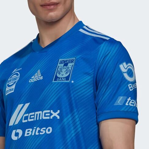 Adidas Men's Tigres Uanl 22/23 بعيدًا عن الأكمام القصيرة ، الأزرق in Saudi Arabia
