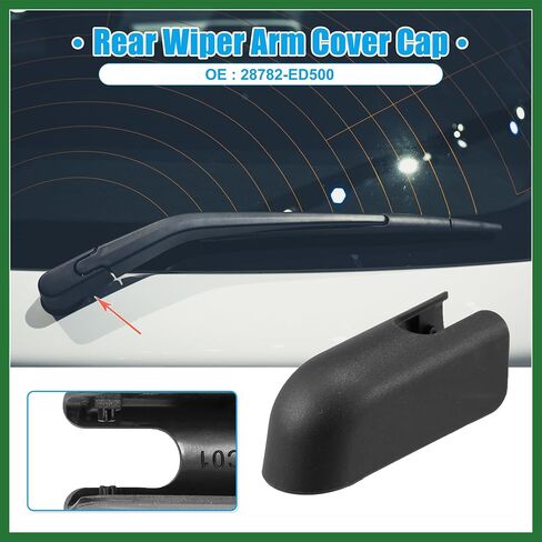 Motoforti Rear Windshield Wiper Arm Nut Cover Cap Fit for Nissan Kicks Juke - Pack of 1 Black Long-lasting in Saudi Arabia