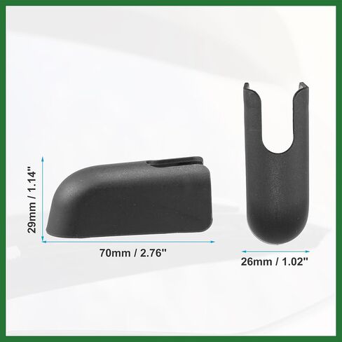 Motoforti Rear Windshield Wiper Arm Nut Cover Cap Fit for Nissan Kicks Juke - Pack of 1 Black Long-lasting in Saudi Arabia