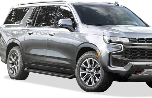 APS (Black Powder Coated Running Board Style) Running Boards Bars Compatible with Chevy Suburban 2021-2025 in Saudi Arabia
