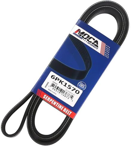 MOCA 6PK1570 EPDM Serpentine Belt fit 04-09 for Audi A4 & A4 Quattro 1.8L 2.0L & 98-99 for Chrysler Concorde 2.7L & 14-19 for Ford Fusion 1.5L & 96-97 for Mercury Mystique 2.5L in Saudi Arabia