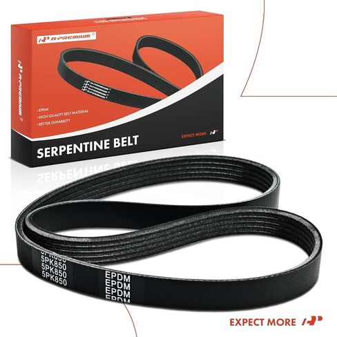 A-Premium Engine Serpentine Drive Belt Compatible with Nissan Quest 1999-2002 & Volvo C30 2007-2013, C70 2006-2013, S40 2004-2011, V50 2005-2011, 2.4L 2.5L in Saudi Arabia