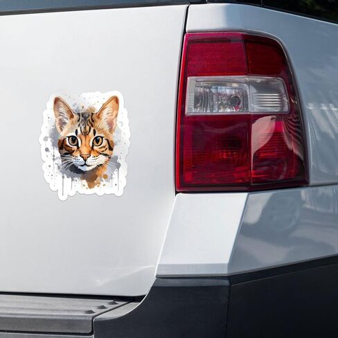 Colorful Watercolor Havanese Dog Sticker - Vinyl Waterproof Decal for Car, Laptop, Wall, Window, Water Bottle, Bumper Sticker Size - 5'' Longer Side in Saudi Arabia