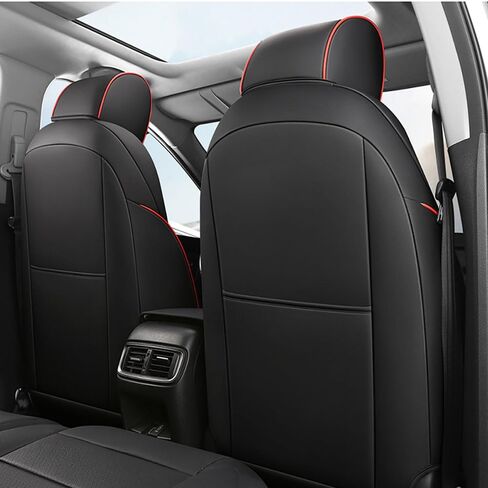 CocheFamilia Custom Fit Full Set Car Seat Covers for Select Honda CRV 2017 2018 2019 2020 2021 2022 - Leatherette (Black, 2017-2022 CRV) in Saudi Arabia