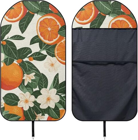 Modysero Universal Waterproof Towel Seat Cover for Car Orange Seat Towel After Gym Workout Swimming Running Soft Breathable Washable Automotive Front Seat in Kuwait