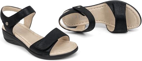 VJH Confort WIDGE WIDGE Sandals LOW HOLE CHEEL HOOP-ALD-LOOP OPEN OPEN OPEN in Kuwait