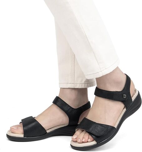 VJH Confort WIDGE WIDGE Sandals LOW HOLE CHEEL HOOP-ALD-LOOP OPEN OPEN OPEN in Kuwait