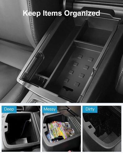 Lujuntec Center Center Console Tranizer Tray متوافق مع 2012-2017 لـ Toyota for Camry in Saudi Arabia