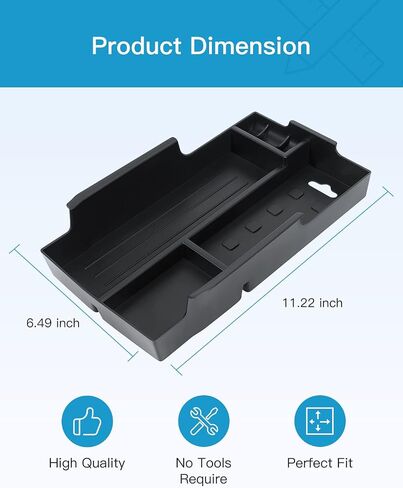 Lujuntec Center Center Console Tranizer Tray متوافق مع 2012-2017 لـ Toyota for Camry in Saudi Arabia