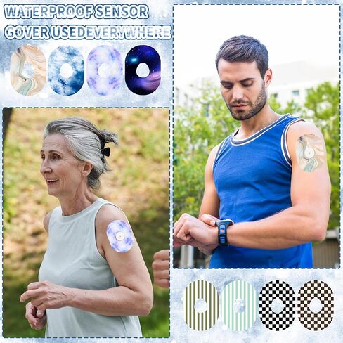 40 Pack Adhesive Patches for Dexcom G7,Breathable Sensor Covers Compatible with Dexcom G7,CGM Patches, Mixed Style Adhesive Tape Stickers, Waterproof Flexible Pre-Cut, Long Lasting in Saudi Arabia