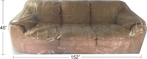 Sofa Plastic Cover, 1 Pack, For Moving, Painting, Storage, Home Renovation, Disposable Protection Cover For Home, Moving & Storage Supplies, Furniture Protector in Kuwait