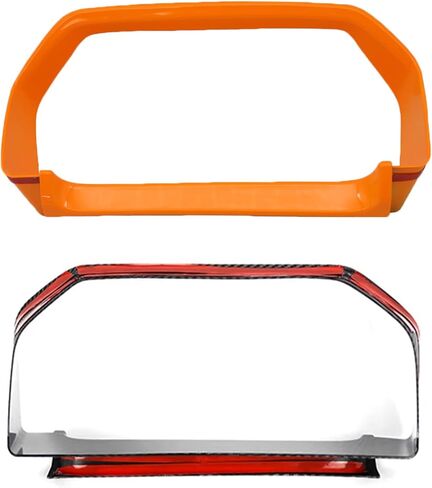 Screen Center Console Dashboard Trim Compatible with 2024 2025 Ford Ranger XL XLT Lariat Raptor SuperCrew Truck, Center Console Dashboard Screen Frame Trim Sticker Accessories (Carbon Fiber Look) in Kuwait