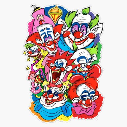 Magnet Awesome Design Killer Klowns Vintage Style Arts Limited Edition Magnetic Vinyl Sticker Decal Magnet 5 " in Saudi Arabia