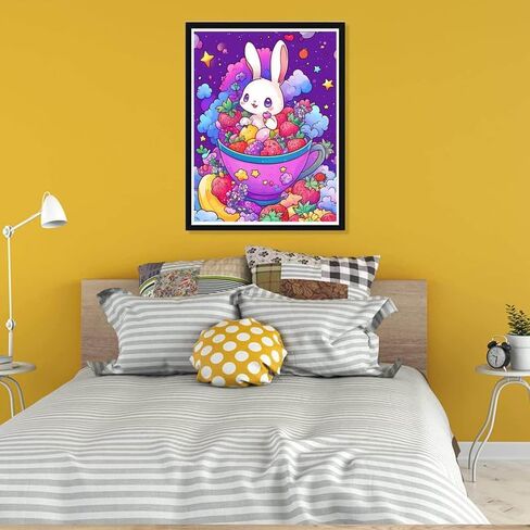 Pavemlo 5D Diamond Art Kits for Adults Hedgehog Reading, Full Drill Diamond Art Animals Pictures Paint with Diamonds, DIY Cross Stitch Jewel Art Rhinestone Craft for Home Wall Decor 12x16 inch in Saudi Arabia