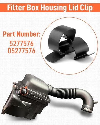 Engine Air Box Clamp Fit for Dodge Ram 3500 2500 1500 1986-2023 Replace 5277576 05277576 Air Cleaner Housing Box Clip Black Carbon Steel Material in Kuwait