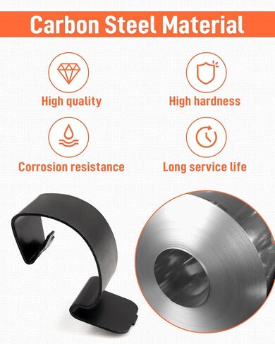 Engine Air Box Clamp Fit for Dodge Ram 3500 2500 1500 1986-2023 Replace 5277576 05277576 Air Cleaner Housing Box Clip Black Carbon Steel Material in Kuwait
