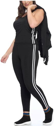 Jvini Tracksuit Sets For Women 2 Piece - Full Zip Active Hooded Workout Jacket Raceback Tank & Leggings in Kuwait
