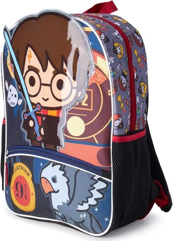 سريع للأمام سيارات Lightning McQueen Kids Backpack - 16 بوصة ثلاثية الأبعاد حقيبة الكتب في مرحلة ما قبل المدرسة الابتدائية للفتيات والمدرسة الأولاد والسيارات الأحمر in Kuwait