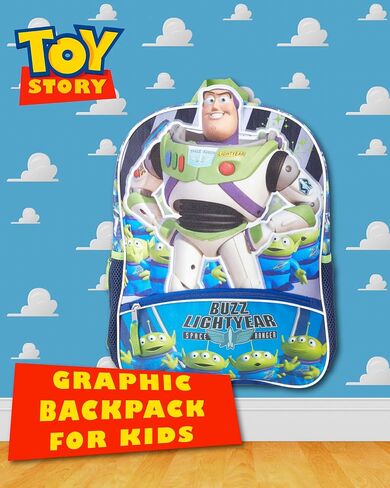 سريع للأمام سيارات Lightning McQueen Kids Backpack - 16 بوصة ثلاثية الأبعاد حقيبة الكتب في مرحلة ما قبل المدرسة الابتدائية للفتيات والمدرسة الأولاد والسيارات الأحمر in Saudi Arabia