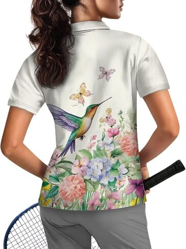 WELLFLYHOM Golf Shirts Short Sleeve Tennis Tops for Women Golf Top 1/4 Zip Workout Sport T-Shirt in Saudi Arabia