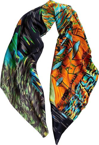 YSSP, 100 Silk Scarf Art Van Gogh and Claude Monets Paintings in Saudi Arabia