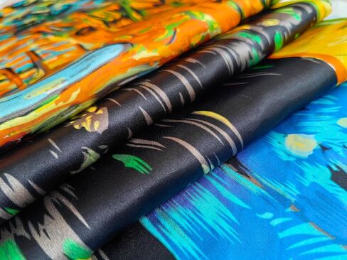 YSSP, 100 Silk Scarf Art Van Gogh and Claude Monets Paintings in Saudi Arabia