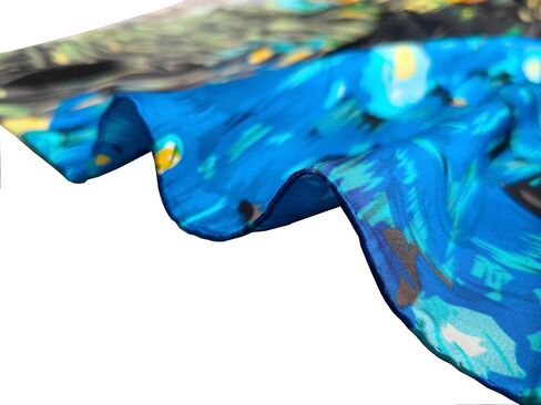 YSSP, 100 Silk Scarf Art Van Gogh and Claude Monets Paintings in Saudi Arabia