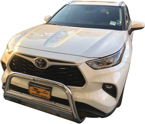 VANGUARD VGUBG-1212-1387SS Stainless Steel Wide Bull Bar | Compatible with 20-24 Toyota Highlander in Saudi Arabia