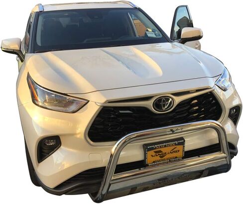 VANGUARD VGUBG-1212-1387SS Stainless Steel Wide Bull Bar | Compatible with 20-24 Toyota Highlander in Saudi Arabia