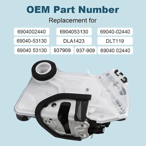 تجميع مشغل قفل الباب الأمامي اليسرى الجانبي متوافق مع لكزس IS250 IS300 IS350 NX300 NX300H RCF RC300 Toyota Camry Corolla Highlander Sienna RAV4 استبدال ل 69040-02440 in Saudi Arabia