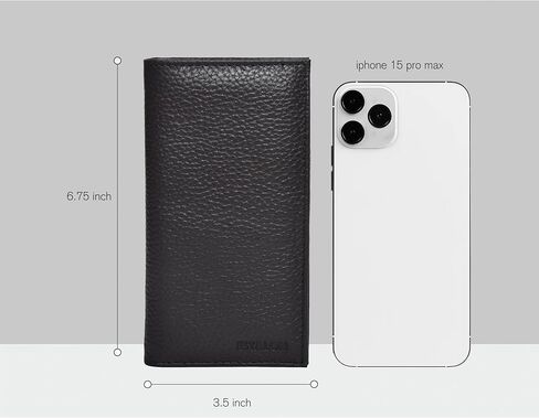 غلاف دفتر الشيكات Estalon للرجال والنساء - حالة دفتر تسجيل الدخول القياسية الجلدية in Kuwait