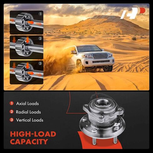 A-Premium 2 X Bear Wheel Wheel and Hub Assembly مع ABS & 5-Lug متوافق مع شيفروليه Exhinox 2007-2009 و Captiva Sport 2012-2015 و Pontiac Torrent & Saturn Vue & Suzuki XL-7 in Saudi Arabia