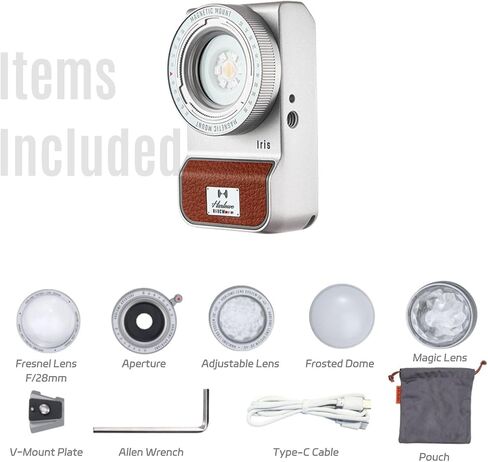 IRIS LED Video Light Creator Kit 5W BI-Color 2700K-6500K CRI/TLCI 96+ ، IP54 ، التحكم في التطبيق ، الإضاءة المستمرة المحمولة للتصوير والفيديو in Kuwait