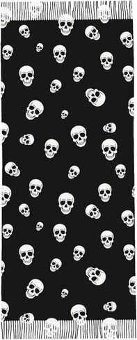 IBILIU Oversize Scarf for Women Delightful Doggies Bulldog Dog Scarf Tassel Scarves Fall Winter Shawl Wraps in Kuwait