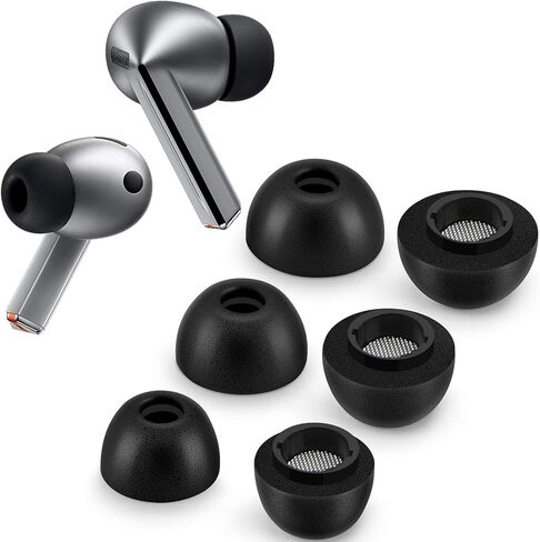 Foam Ear Tips for Samsung Galaxy Buds3 Pro - Ultimate Comfort and Unshakeable Fit with Memory Foam Earbud Tips, Earbud Replacement Tips for Galaxy Buds 3 Pro - M in Kuwait