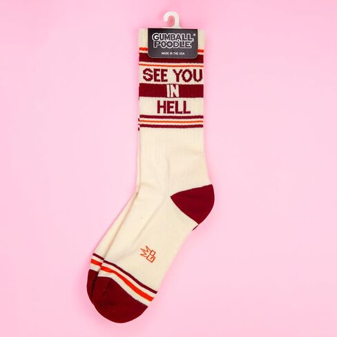 Gumball Poodle Novelty Gift Socks for Men, Women and Teens, Cool Crew Socks (Made in the USA) in Kuwait