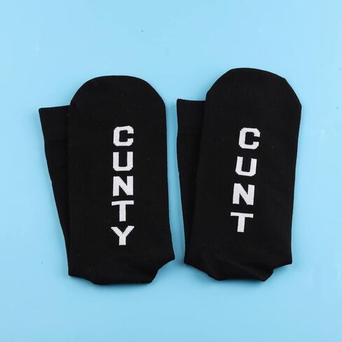PWHAOO 1 Pair Funny Offensive Socks F*ck Off You C*nt/F*ck You Ya C*nt Socks Sarcastic Socks in Saudi Arabia