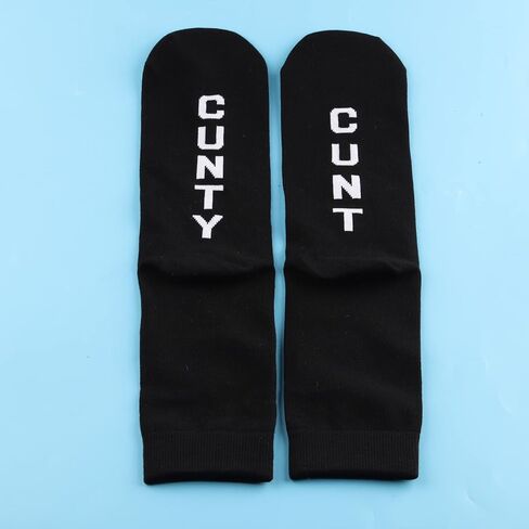 PWHAOO 1 Pair Funny Offensive Socks F*ck Off You C*nt/F*ck You Ya C*nt Socks Sarcastic Socks in Saudi Arabia