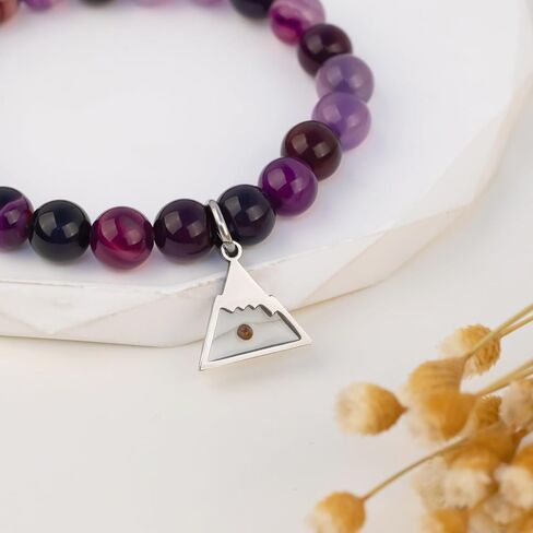 LINY Mustard Seed Beads Bracelets for Women, Natural Stone Amethyst Bracelet Mustard Seed of Faith Gifts for Mom Daughter Sister Best Friends in Kuwait