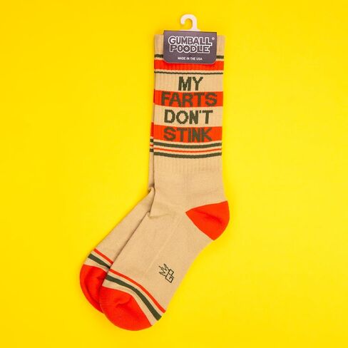 Gumball Poodle Novelty Gift Socks for Men, Women and Teens, Cool Crew Socks (Made in the USA) in Kuwait