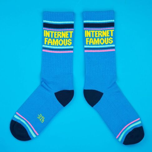Gumball Poodle Novelty Gift Socks for Men, Women and Teens, Cool Crew Socks (Made in the USA) in Kuwait