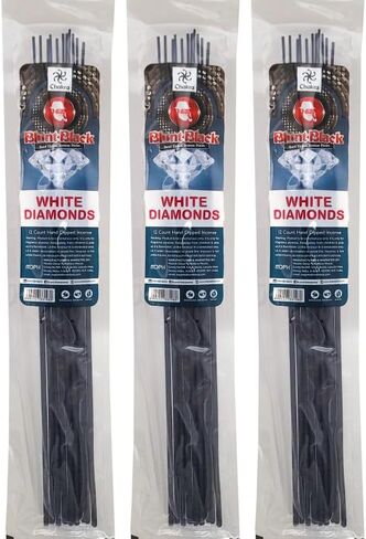10.5" Hand Dipped Incense Sticks 3-Packs - 12 Sticks Each - Choose Your Scent (Black Love) in Saudi Arabia