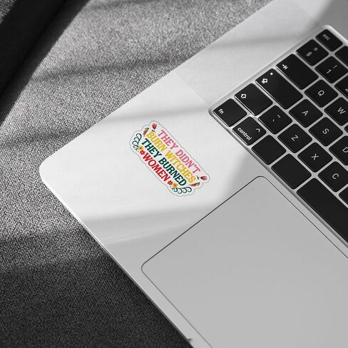 3Pcs They Didn't Burn Witches They Burned Woman Stickers Feminist Feminism Gift They Didn't Burn Witches They Burned Women Sticker Woman's Right Decal for Laptop Bottle Phone Car Hardhat 3"x3" (W1) in Saudi Arabia