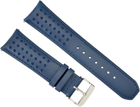 Ewatchparts 23mm Leather Watch Band Strap Compatible With Citizen CA0467-03E Citizen Eco Drive Blue Color in Saudi Arabia