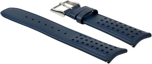 Ewatchparts 23mm Leather Watch Band Strap Compatible With Citizen CA0467-03E Citizen Eco Drive Blue Color in Saudi Arabia